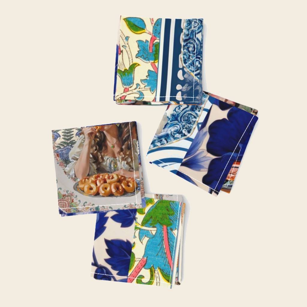 Bohemian à la Carte cocktail napkins, set of four