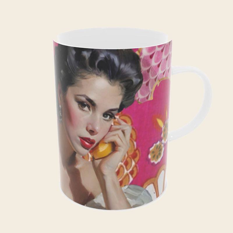 Fruit bone china mug