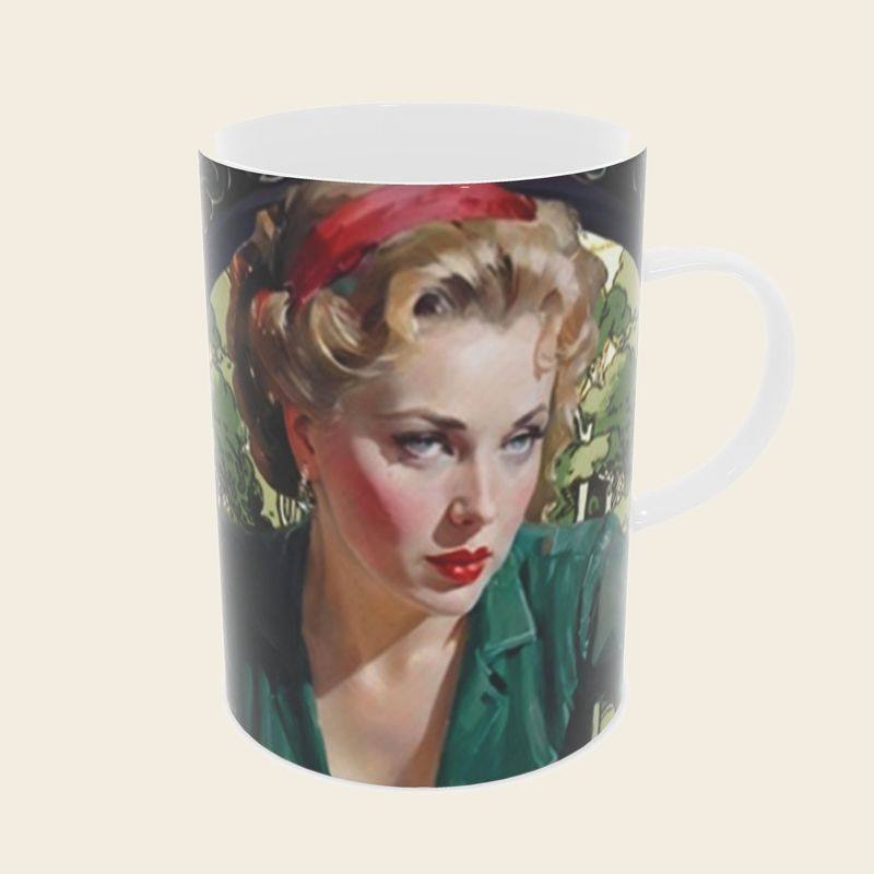 Pizza bone china mug