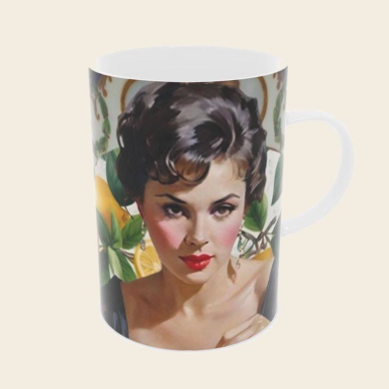 Spagetti bone china mug
