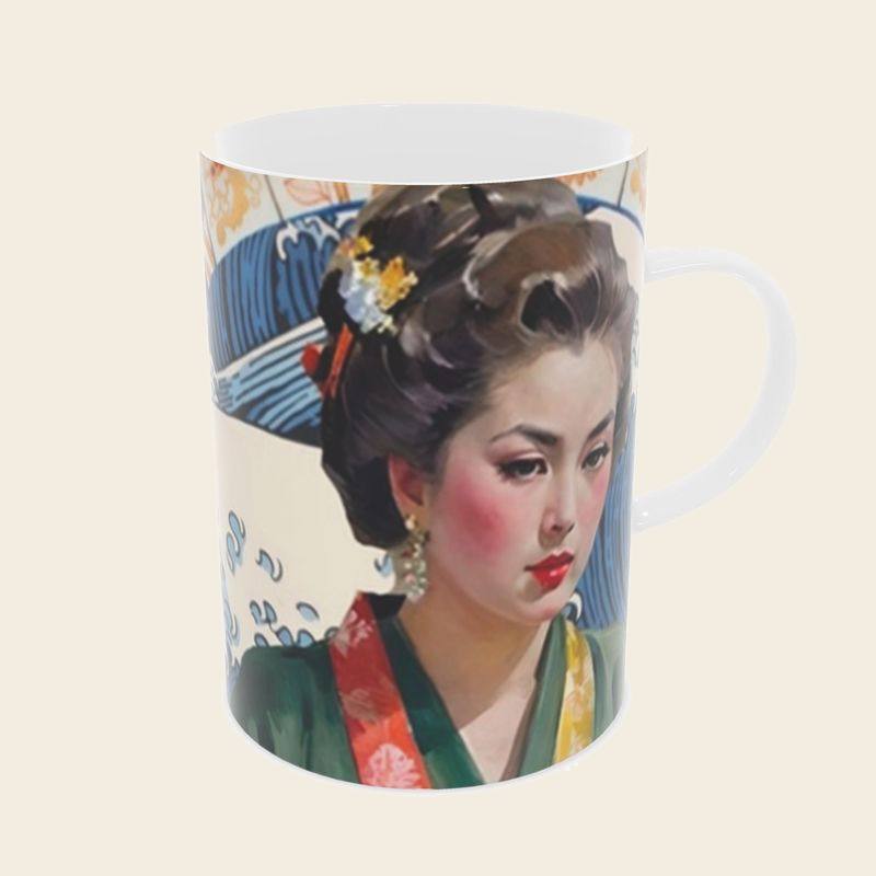 Sushi bone china mug