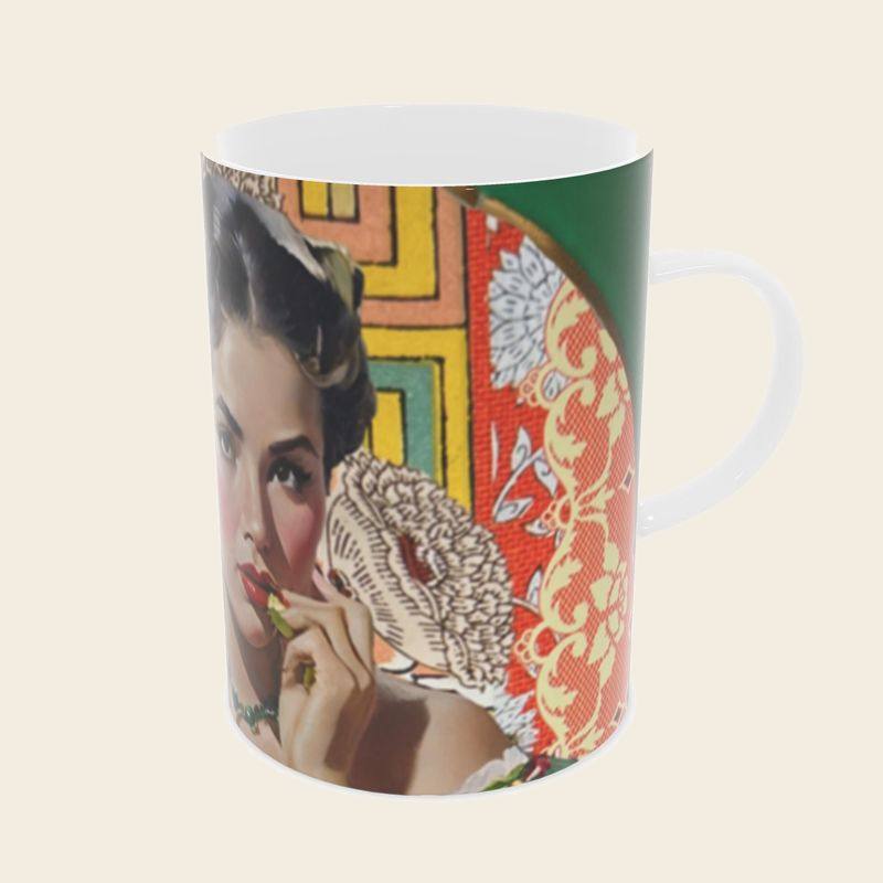 Taco bone china mug