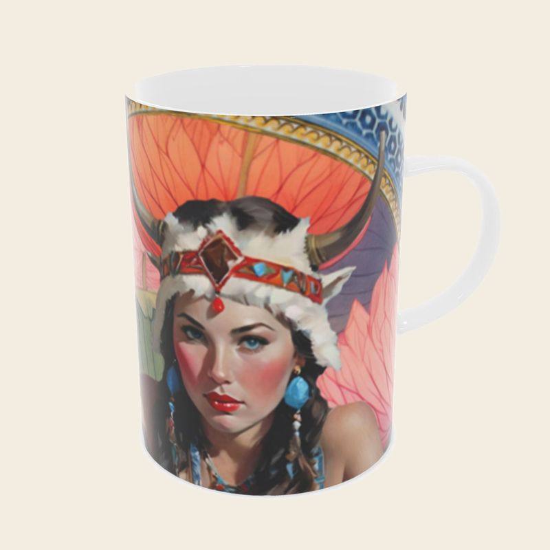 Caribou bone china mug