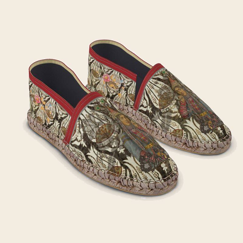 Pop Alaçatı espadrilles, bold modern pattern